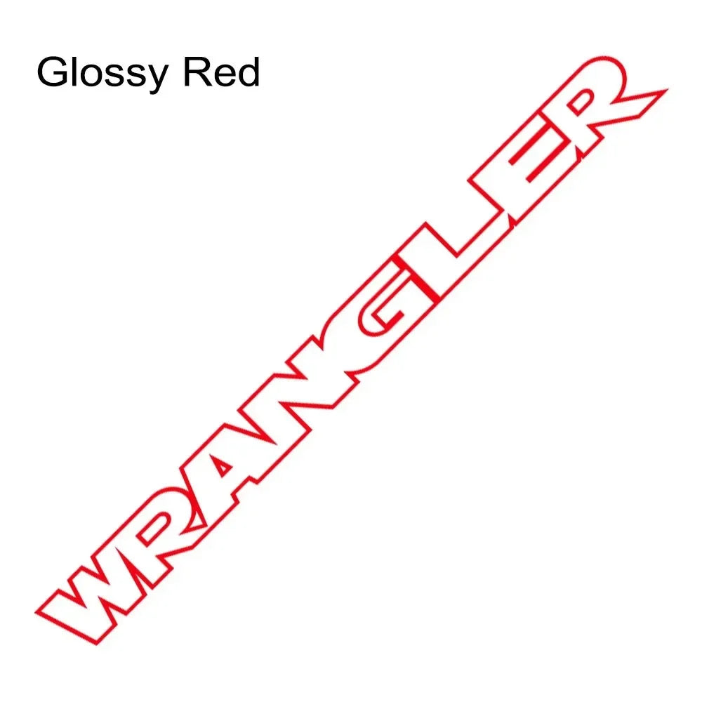 Jeep Wrangler Hood & Side Vinyl Decal – Motor Graphic Bonnet Sticker | JK, JL, TJ, Unlimited