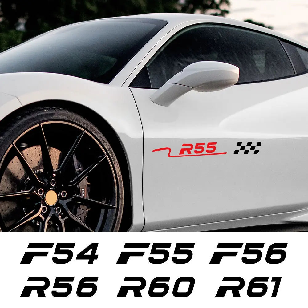 Body & Door Waistline Sticker for Mini Cooper (R50–R61, F54–F60) | 2-Piece Vinyl Decal