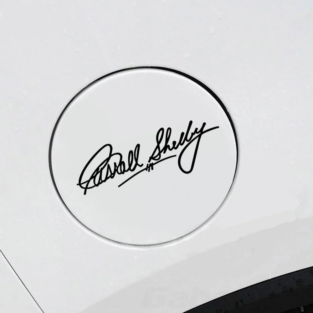 Carroll Shelby Interior & Window Vinyl Decal for Ford Mustang | 2-Piece Sticker