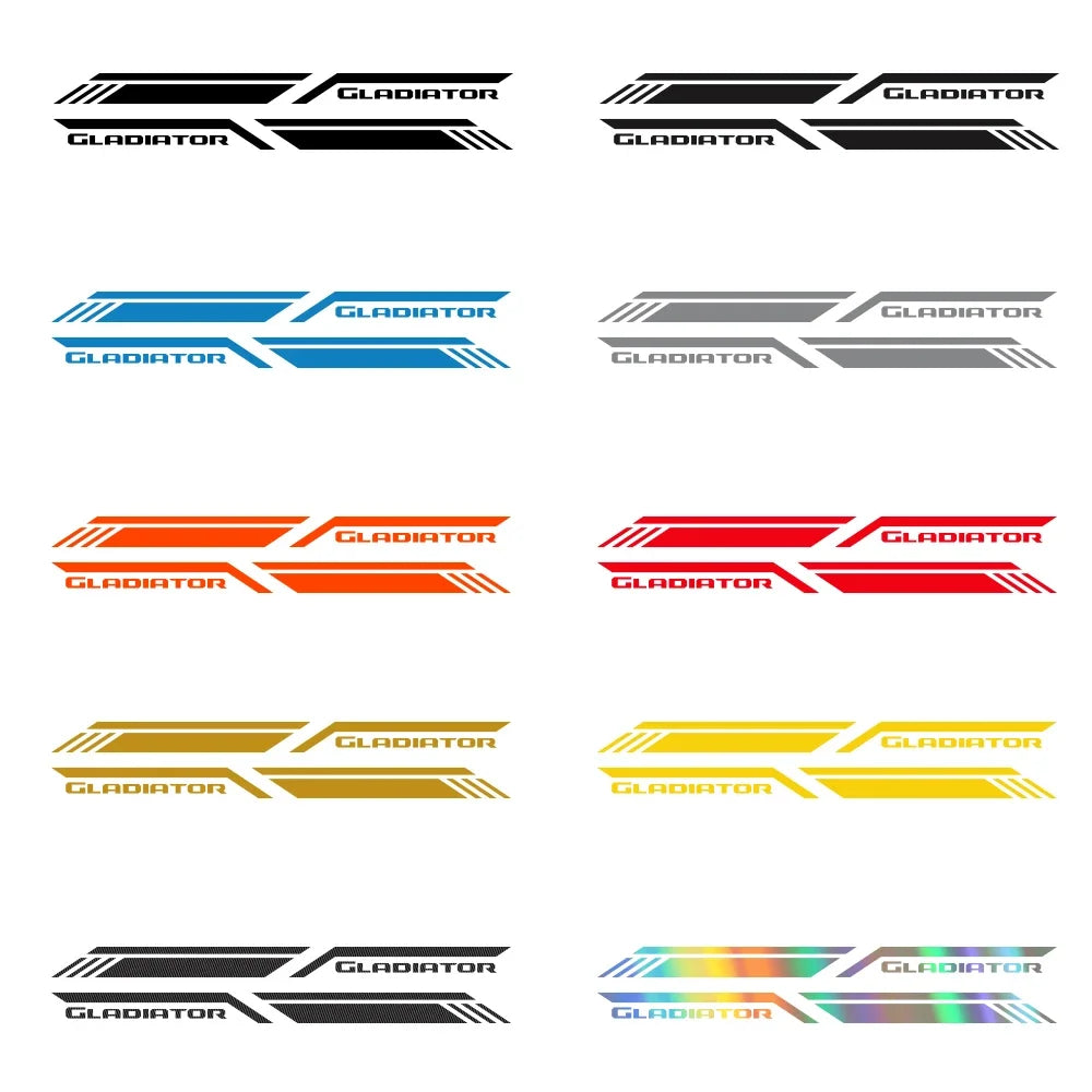 Trunk Side Stripe Decal for Jeep Gladiator JT | Pickup Truck Vinyl Graphic