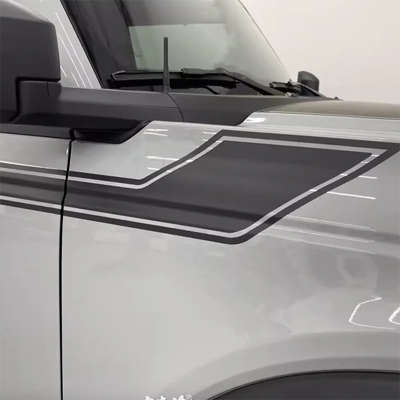 Matte Black Waistline Stripe Decal for Ford Bronco (2021–2023) | Body Line Vinyl Overlay