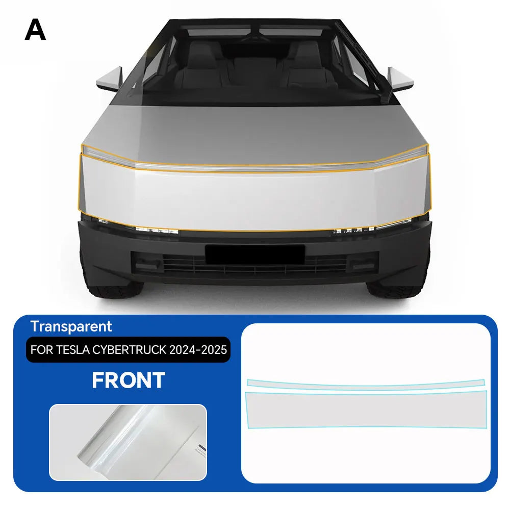Precut Clear PPF for Tesla Cybertruck (2024–2026) | TPU Anti-Scratch Paint Protection Film