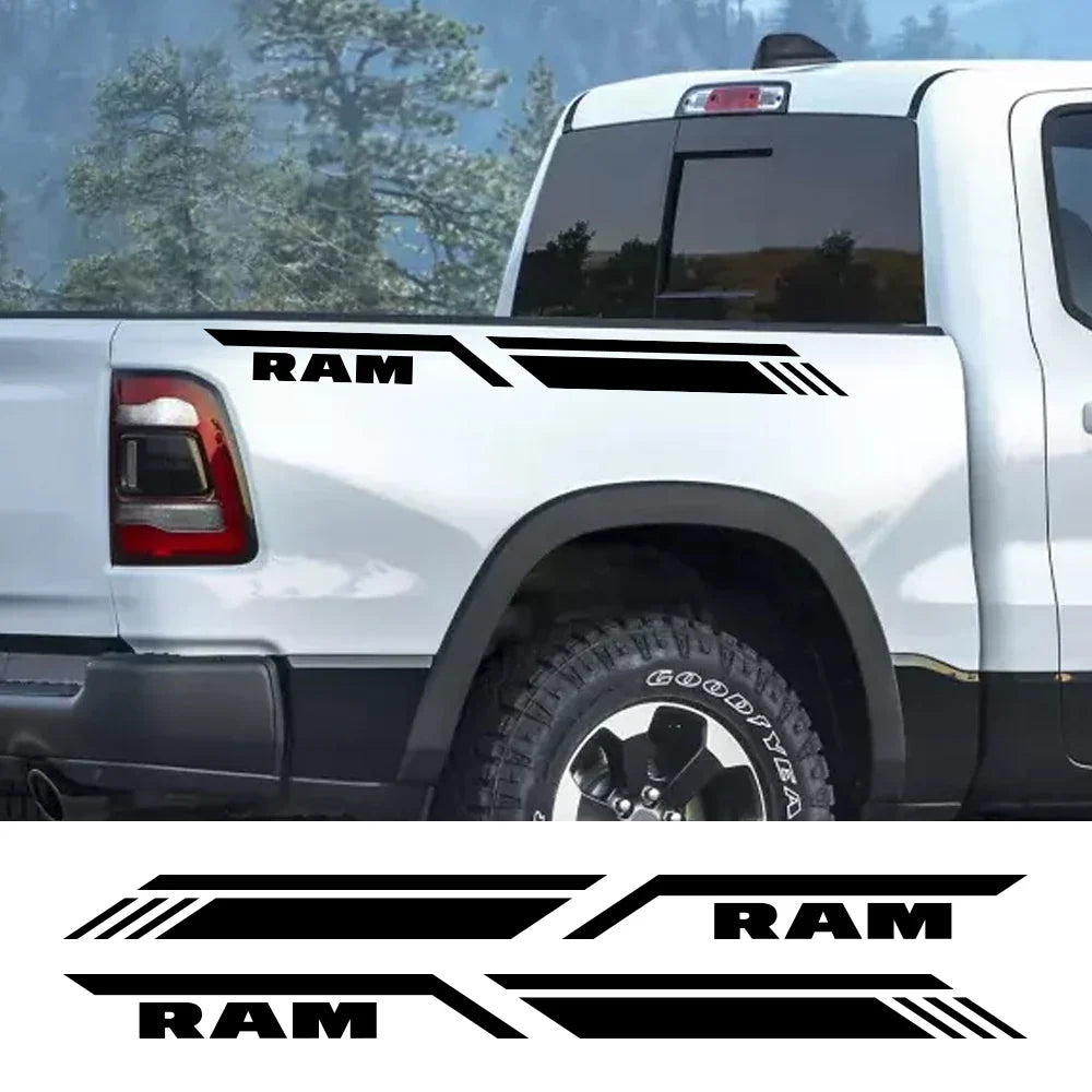 Bed Side Stripe Decal for Dodge RAM 1500 / 2500 / 3500 Rebel / TRX | Pickup Vinyl Graphic