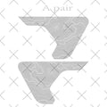Jeep Wrangler JL / JLU & Gladiator JT Topographic Fender Vent Decal – PVC Vinyl Sticker (2018–2026)