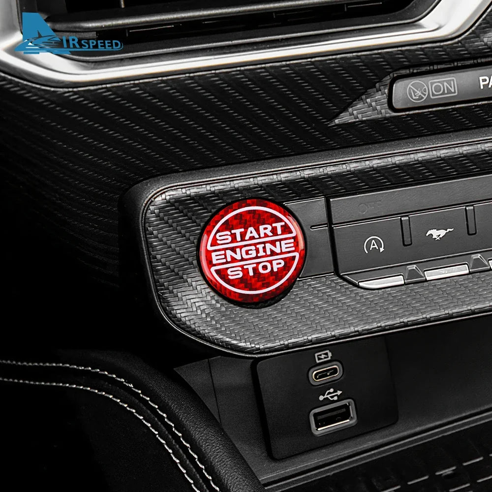 Real Hard Carbon Fiber Interior Trim for Ford Mustang GT (2024-2025) | LHD & RHD