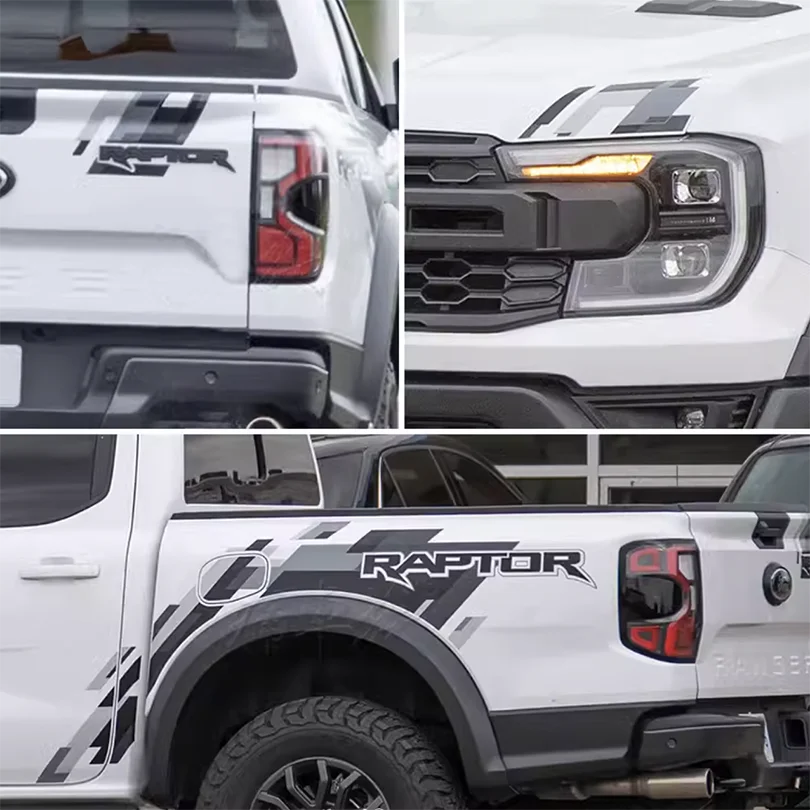 Blackout Bedside, Tailgate & Bumper Decal Kit for Ford Ranger (2022–2024) | Precut Vinyl Graphics