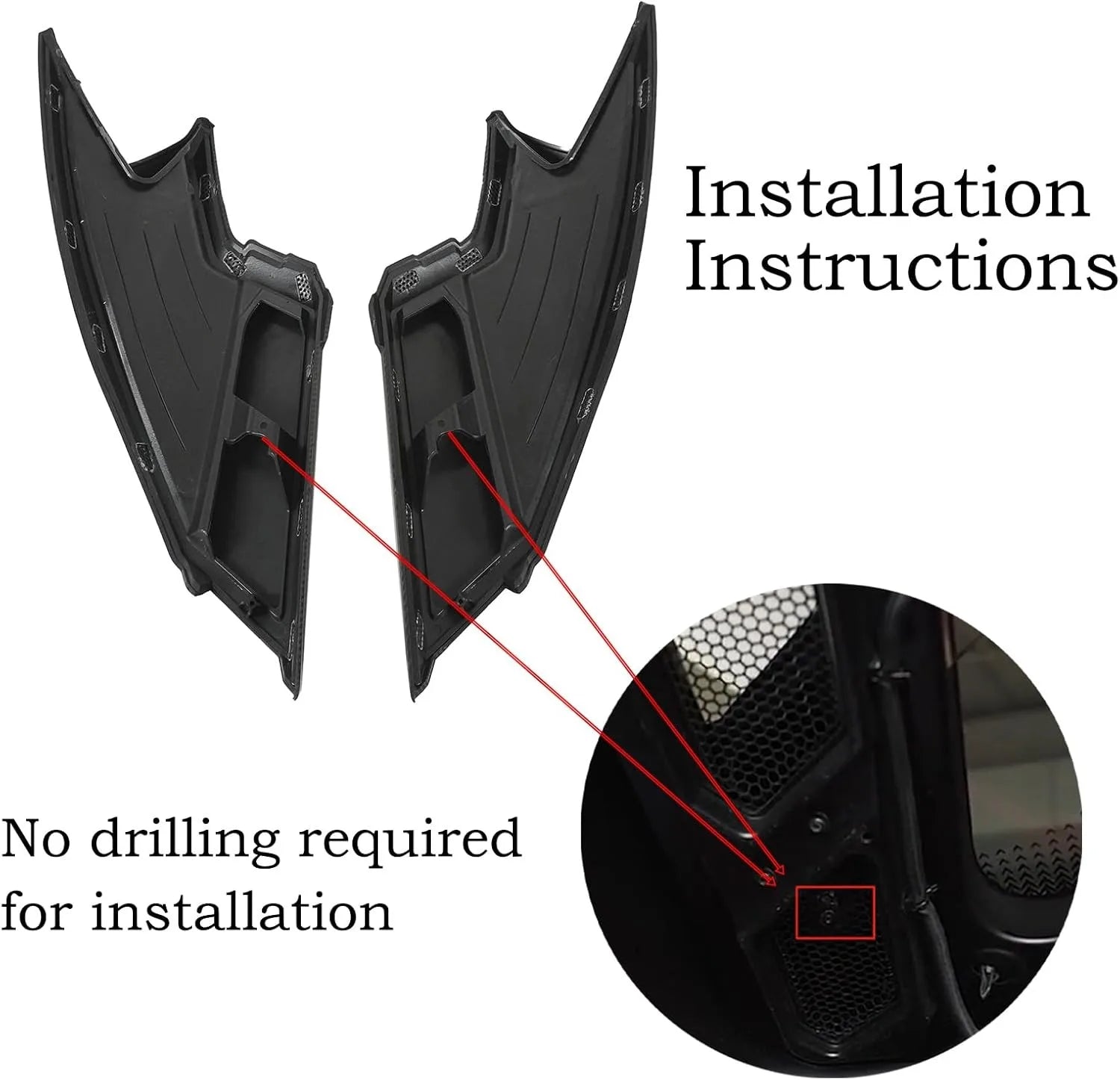 Rear Roof Intake Port Cover for Chevrolet Corvette C8 Coupe (2020–2025) | ABS Accessory