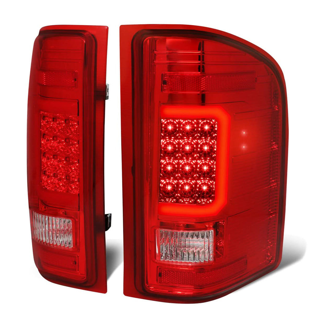 07-14 Chevy Silverado GMC Sierra TRON Style C-Bar LED Tail Lights