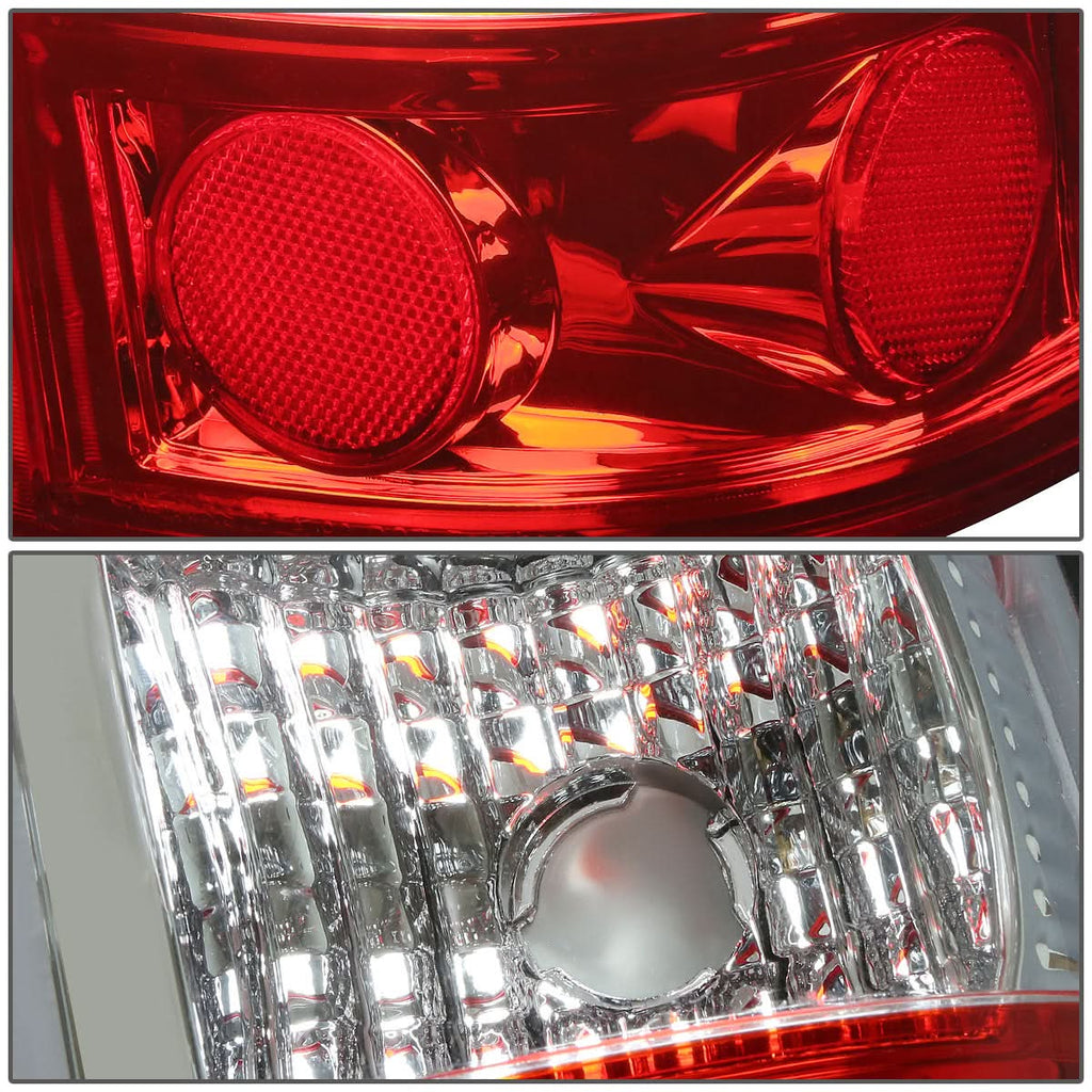 99-03 Chevrolet Silverado Sierra C-Bar 3D U-Halo LED Tail Lights Chrome