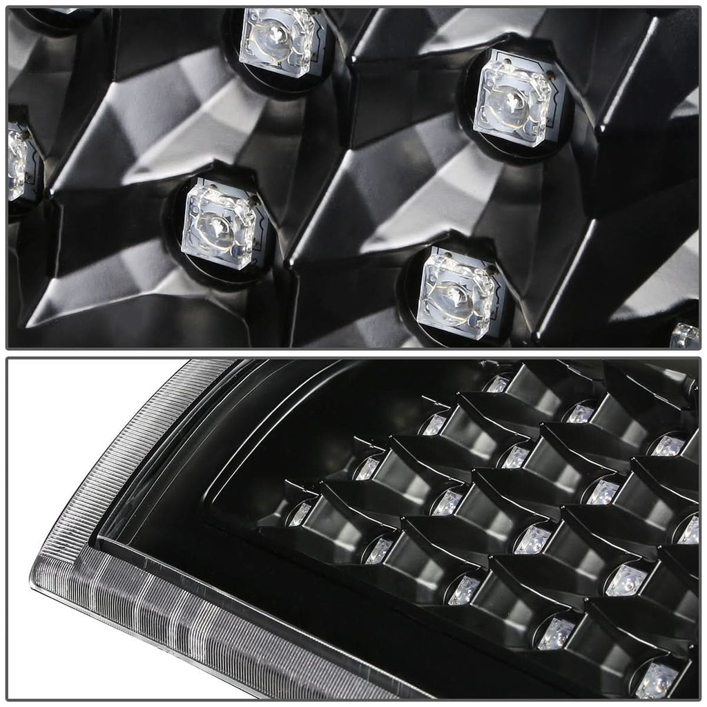 99-03 Chevrolet Silverado GMC Sierra LED Tail Lights Black Clear