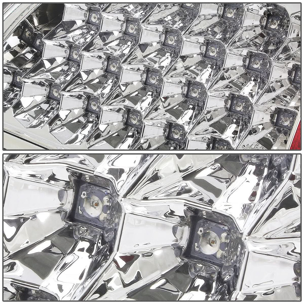 02-06 Dodge Ram 1500 2500 3500 LED Tail Lights - Chrome/Clear