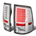 09-17 Dodge Ram 1500 2500 3500 LED Tail Lights Chrome Clear