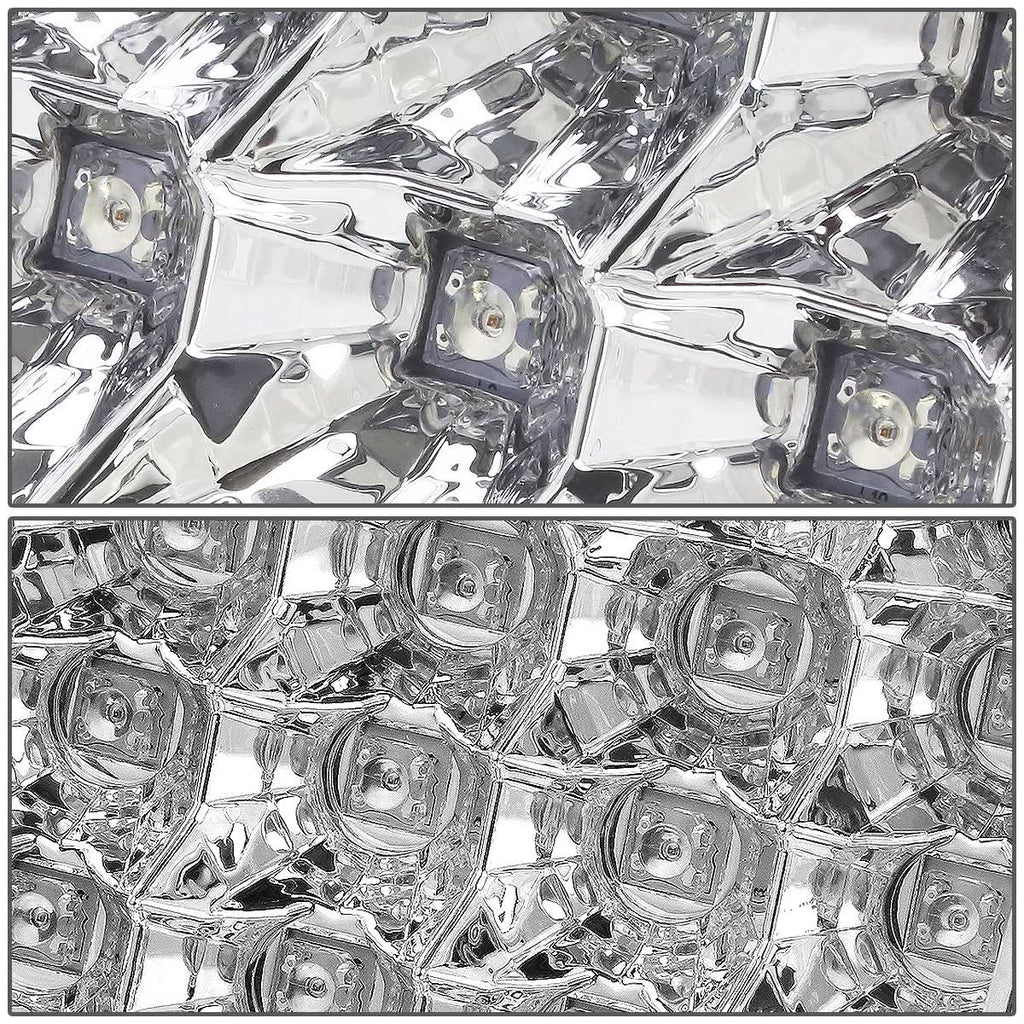 94-02 Dodge Ram LED Tail Lights - Chrome/Clear