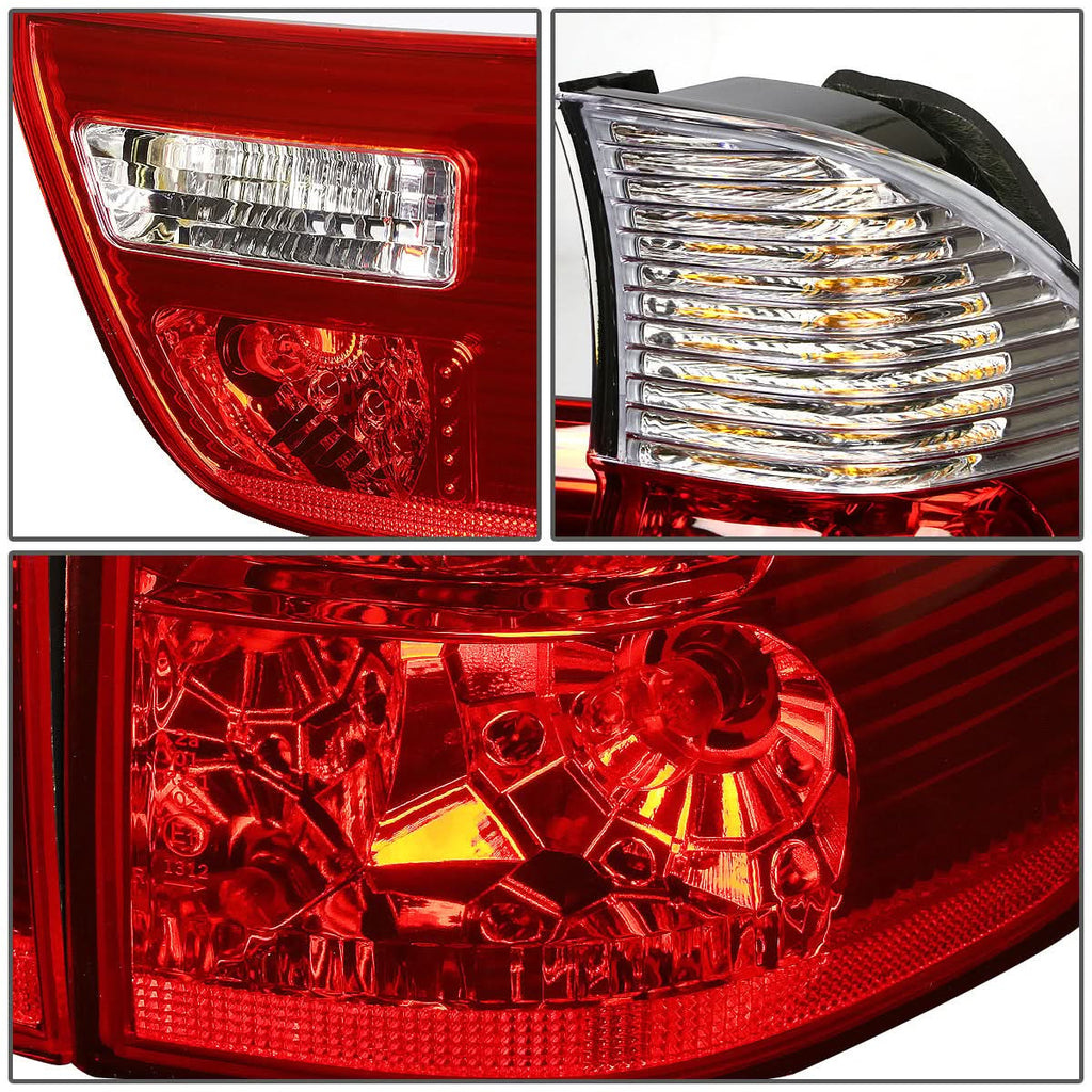 2000-2006 BMW X5 Red Clear Tail Lights