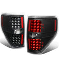 09-14 Ford F-150 Full LED Tail Lights - Black/Clear