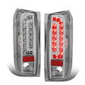 90-97 Ford F-150/F-250/F-350/Bronco LED Tail Lights Chrome/Clear