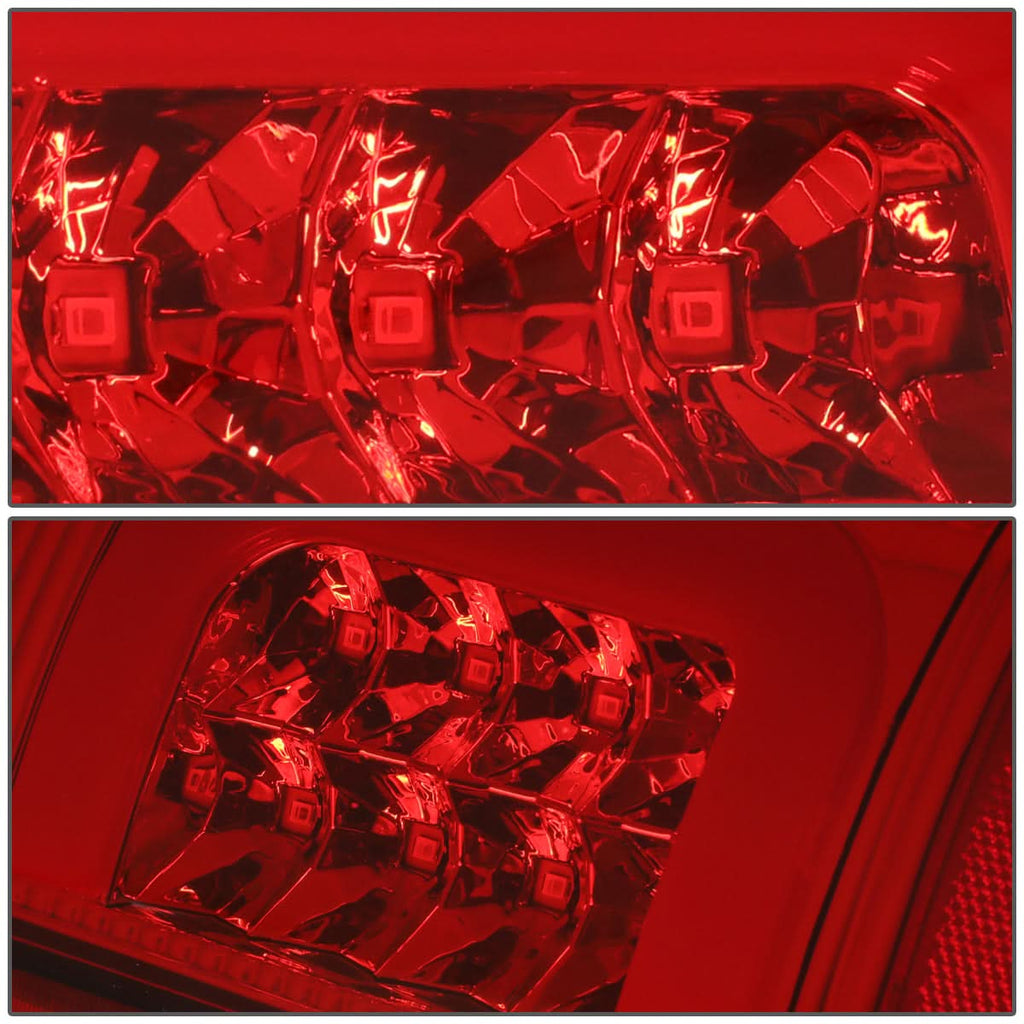 97-07 Ford F-150 F-250 F-350 F-450 F-550 C-Bar 3D LED Tail Lights Chrome
