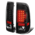 97-07 Ford F-150 F-250 F-350 F-450 F-550 LED Tail Lights Black/Clear