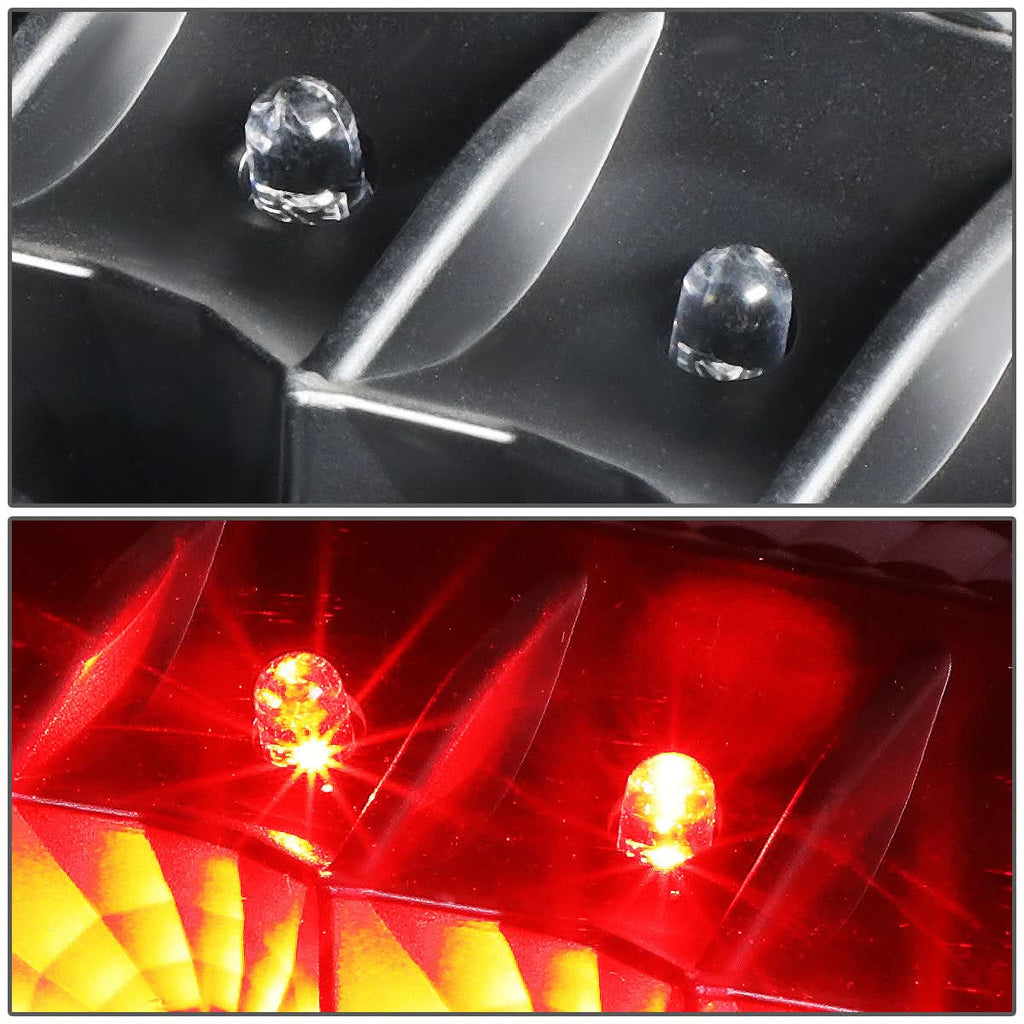 97-07 Ford F-150 F-250 F-350 F-450 F-550 LED Tail Lights Black/Clear
