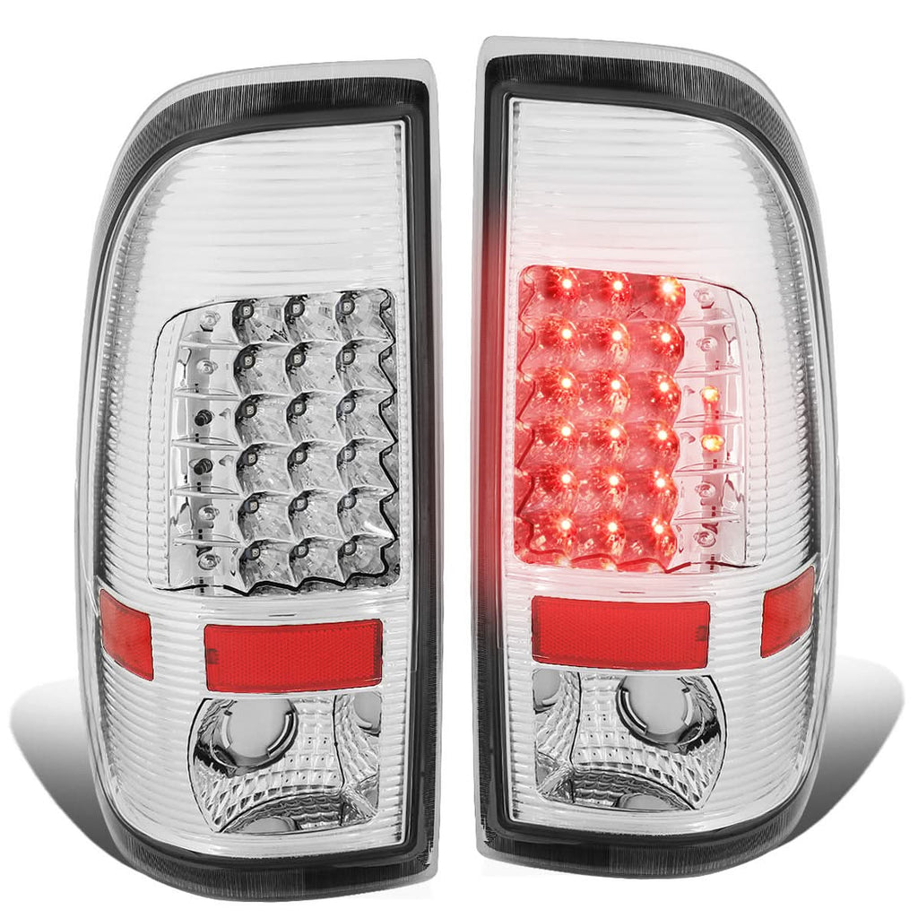 97-07 Ford F-150 F-250 F-350 F-450 F-550 LED Tail Lights Chrome