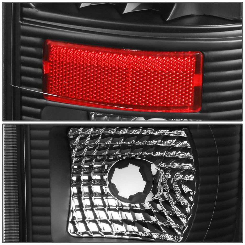 08-16 Ford F-250/F-350/F-450/F-550 Super Duty LED Tail Lights Black/Clear