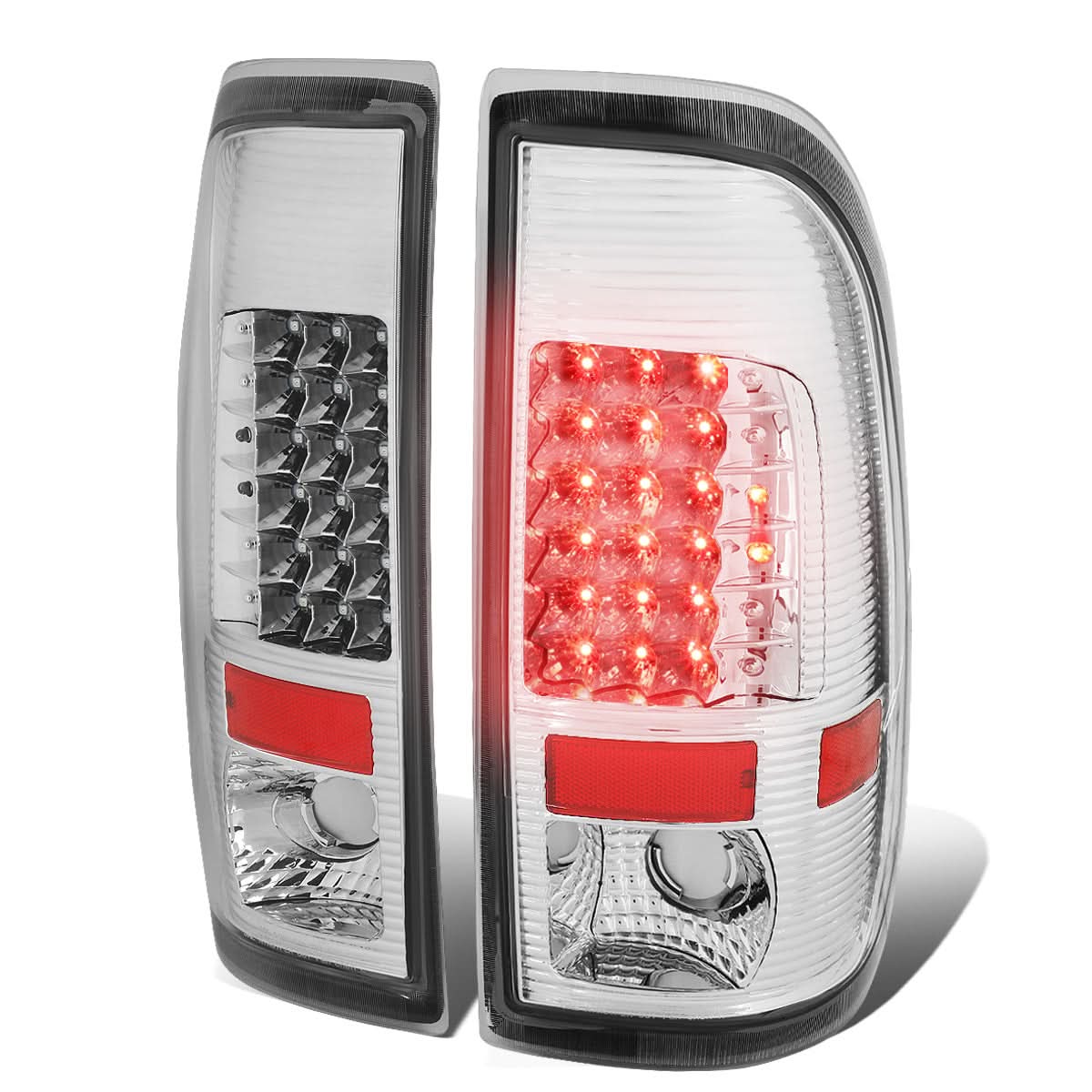 08-16 Ford F-250 F-350 F-450 F-550 Super Duty LED Tail Lights Chrome