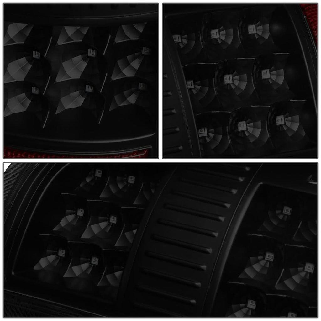 07-14 GMC Sierra LED Tail Lights Black Smoke