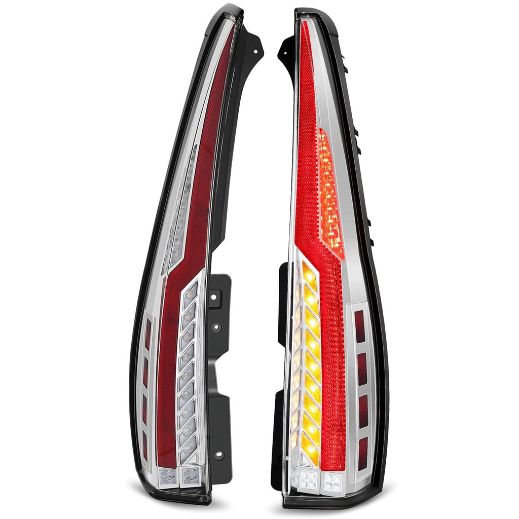 07-14 Chevrolet Tahoe / GMC Yukon Full LED Tail Lights Chrome Clear
