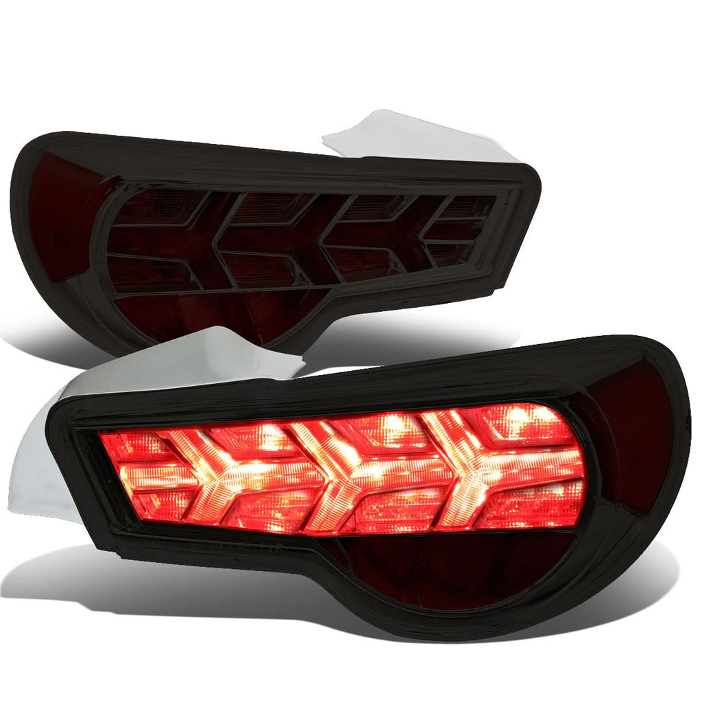 13-17 Subaru BRZ Chrome Housing Smoke Lens Tail Lights