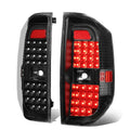 14-18 Toyota Tundra Full LED Tail Lights Black/Clear
