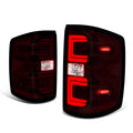 14-19 Chevy Silverado / GMC Sierra Smoked Red Tail Lights