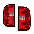 14-19 Chevrolet Silverado / GMC Sierra Dually Red Clear Tail Lights