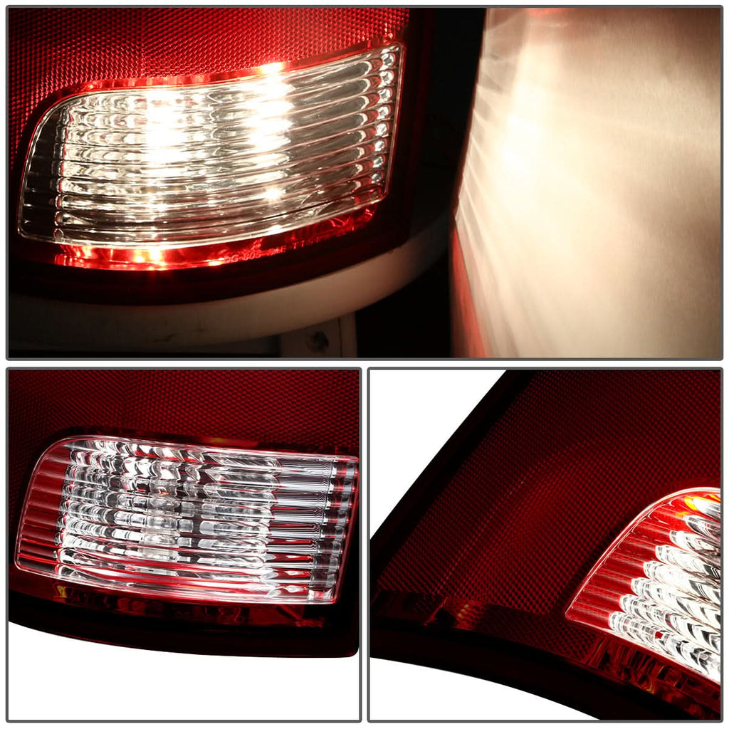 2009-2022 Dodge Ram LED Tail Lights Dark Red Pair