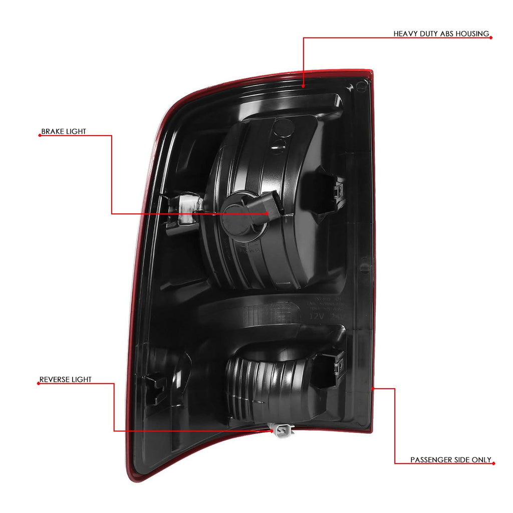 2009-2022 Dodge Ram LED Right Tail Light Red