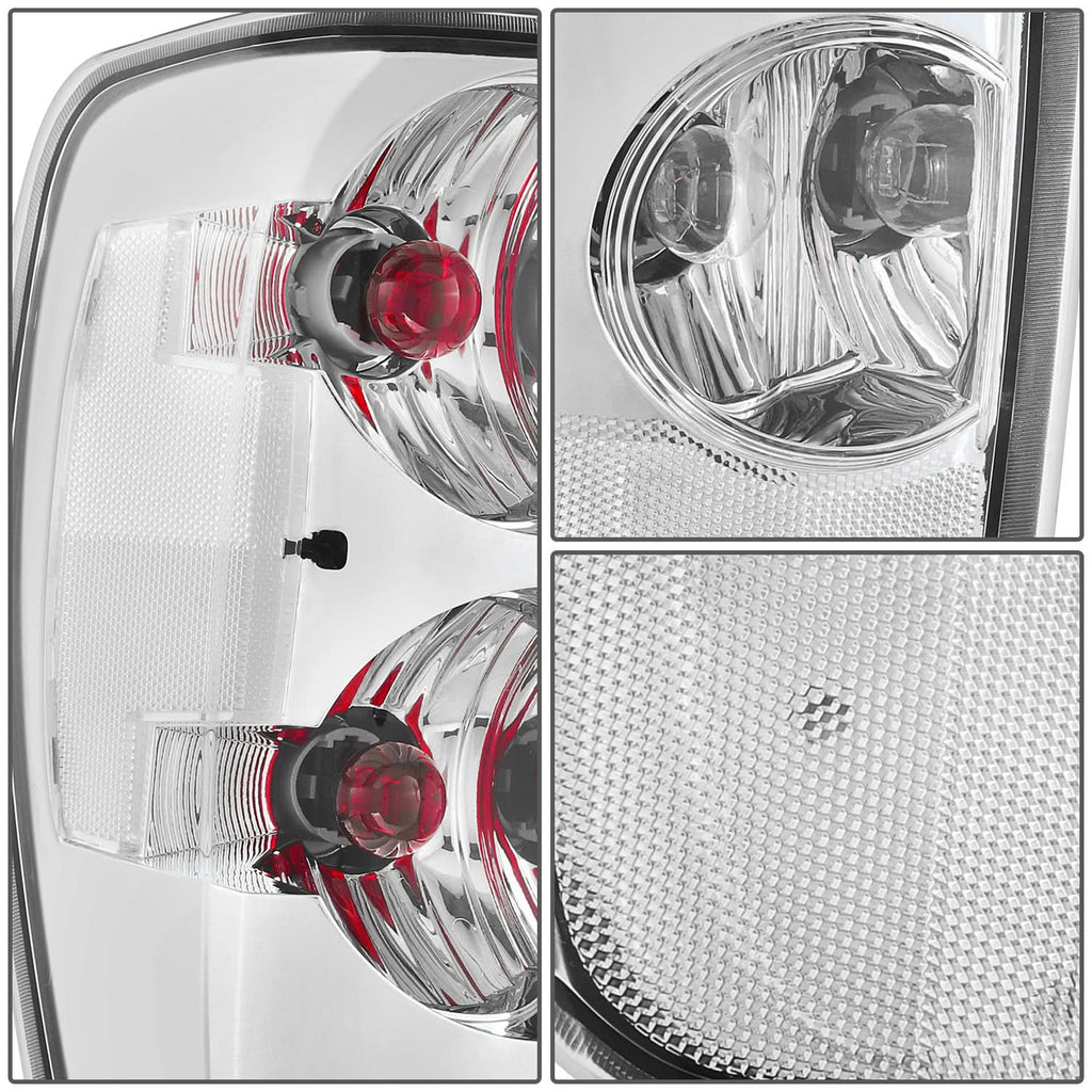04-12 Chevrolet Colorado / GMC Canyon Chrome Clear Tail Lights