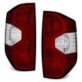14-21 Toyota Tundra Dark Red Clear Lens Tail Light Set
