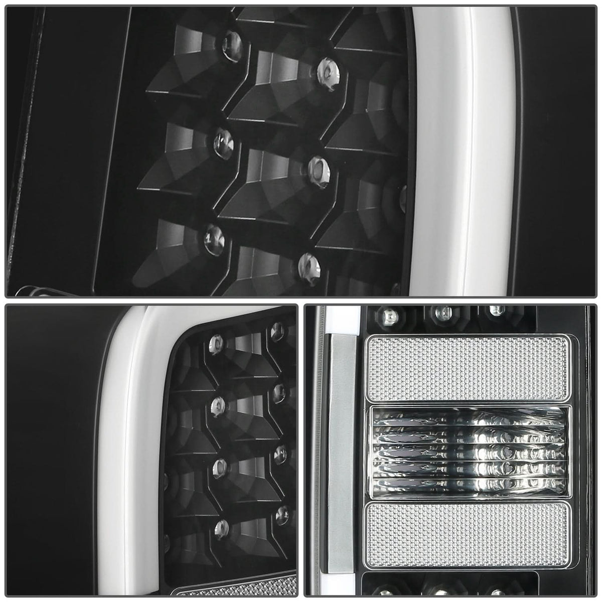 15-22 Chevrolet Colorado Black LED Tail Lights - Clear Lens