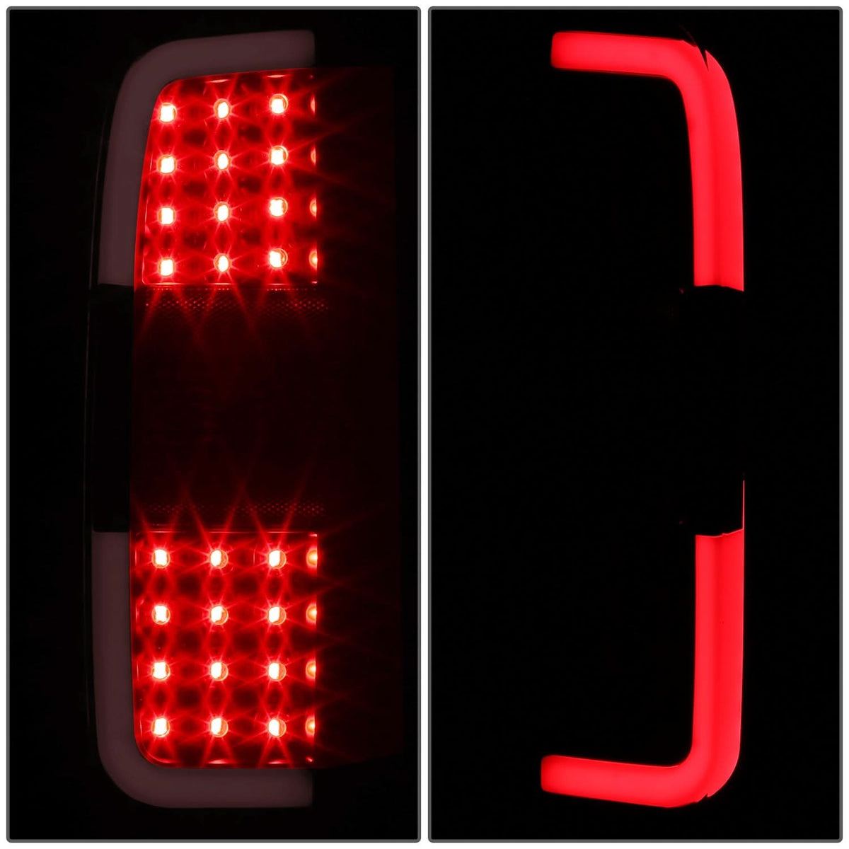 15-22 Chevrolet Colorado Black LED Tail Lights - Clear Lens