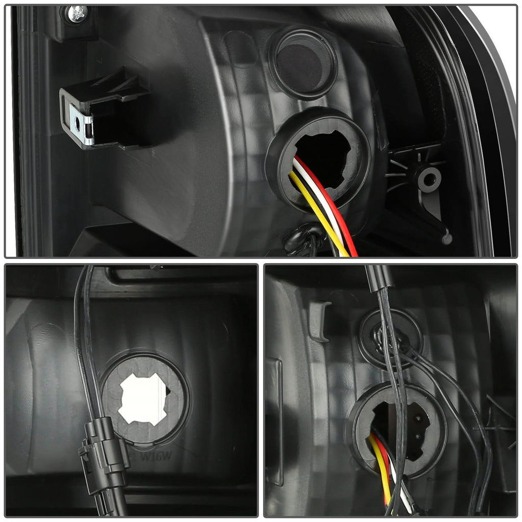 15-22 Chevrolet Colorado Black LED Tail Lights - Clear Lens