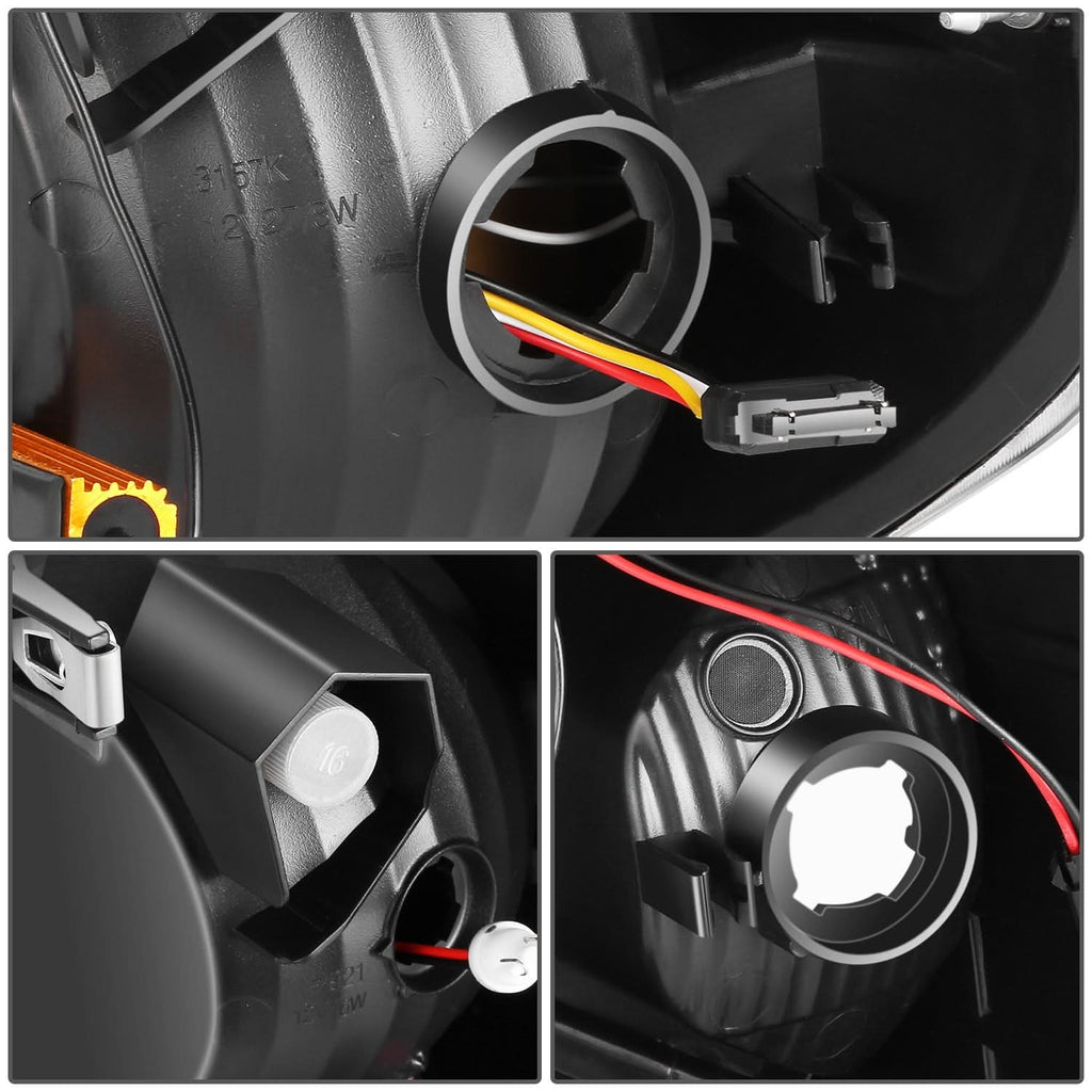 2014-2021 Toyota Tundra LED Tube Tail Lights - Black/Smoked Red