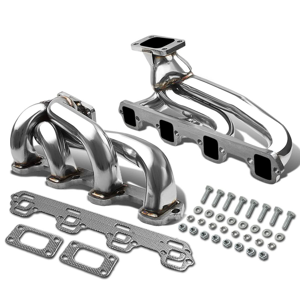 87-94 Ford Mustang 5.0L Twin Turbo Manifold - Stainless Steel
