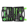 46-Piece Tool Set with Storage Box - Black/Green