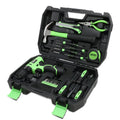 27-Piece Tool Set with Carrying Case - Black/Green