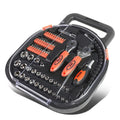 64-Piece Chrome Vanadium Steel Tool Set - Black/Orange