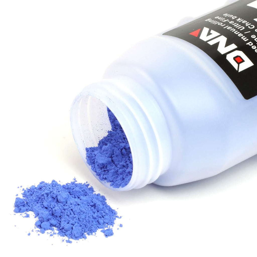DNA Logo Chalk Line Reel with 100ft Line and 4oz Blue Chalk Bottle