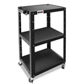 Steel AV Cart 25x18x42 Inch Mobile Audio Video Stand