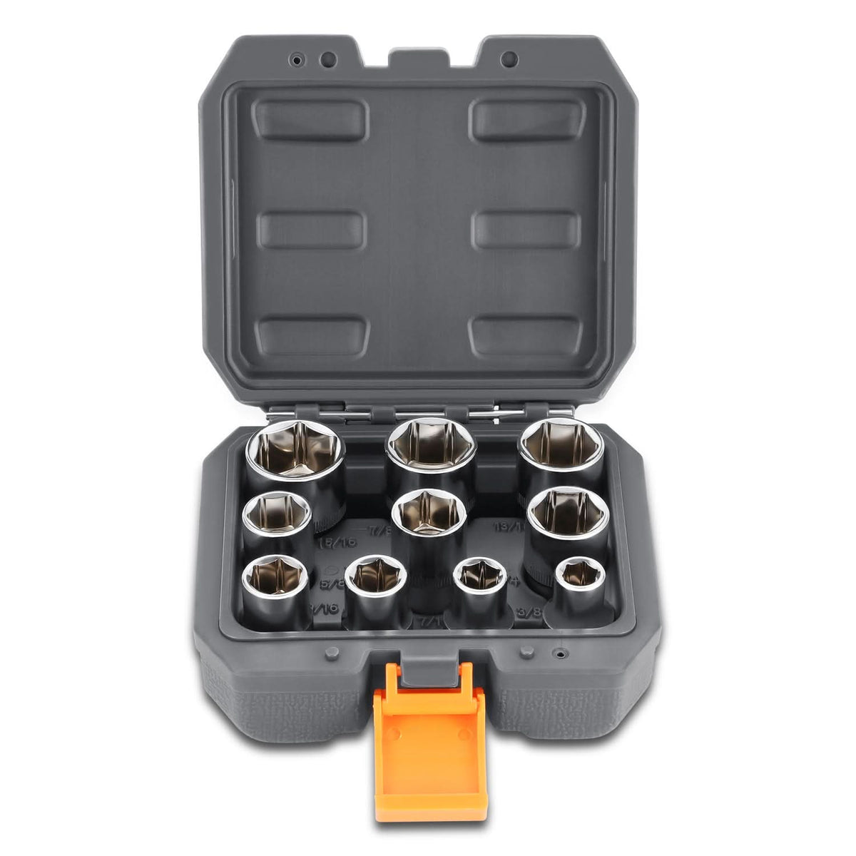 1/2 Inch Drive Socket Set 10 Piece Automotive Tool Kit