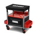 Mechanic Roller Seat - 17.5" H x 23.6" W - Height Adjustable 350lbs