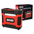12V Car Air Compressor & Inflator with Red Car Charger