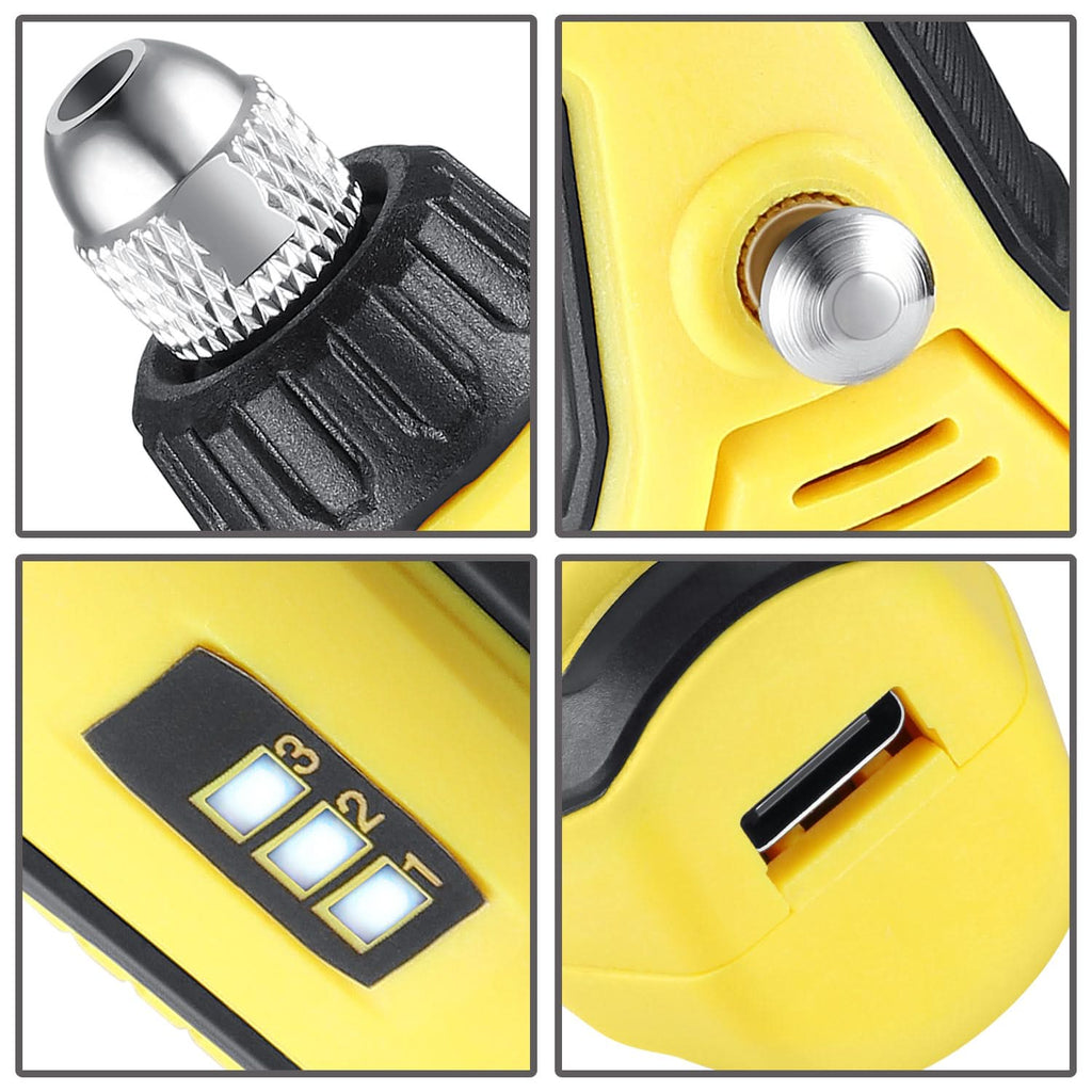 3.7V Mini Electric Grinder - Yellow
